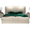 Seraphine Upholstered Leather King Size Bedframe - Image 8