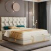 Serenity Upholstered Velvet King Size Bedframe - Image 3