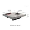 1.2M Timeless Solid Marble Stone Coffee Table - Image 8