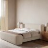 Teddy Fabric King Size Bed Gas Lifting - Image 2