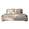Monaco Upholstered Leather King Size Bedframe - Image 9