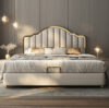 Allure Upholstered Leather King Size Bedframe