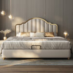 Allure Upholstered Leather King Size Bedframe