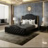Bellamy Upholstered Luxury Leather King Size Bedframe - Image 7