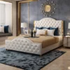 Bellamy Upholstered Luxury Leather King Size Bedframe - Image 2