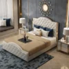 Bellamy Upholstered Luxury Leather King Size Bedframe - Image 3