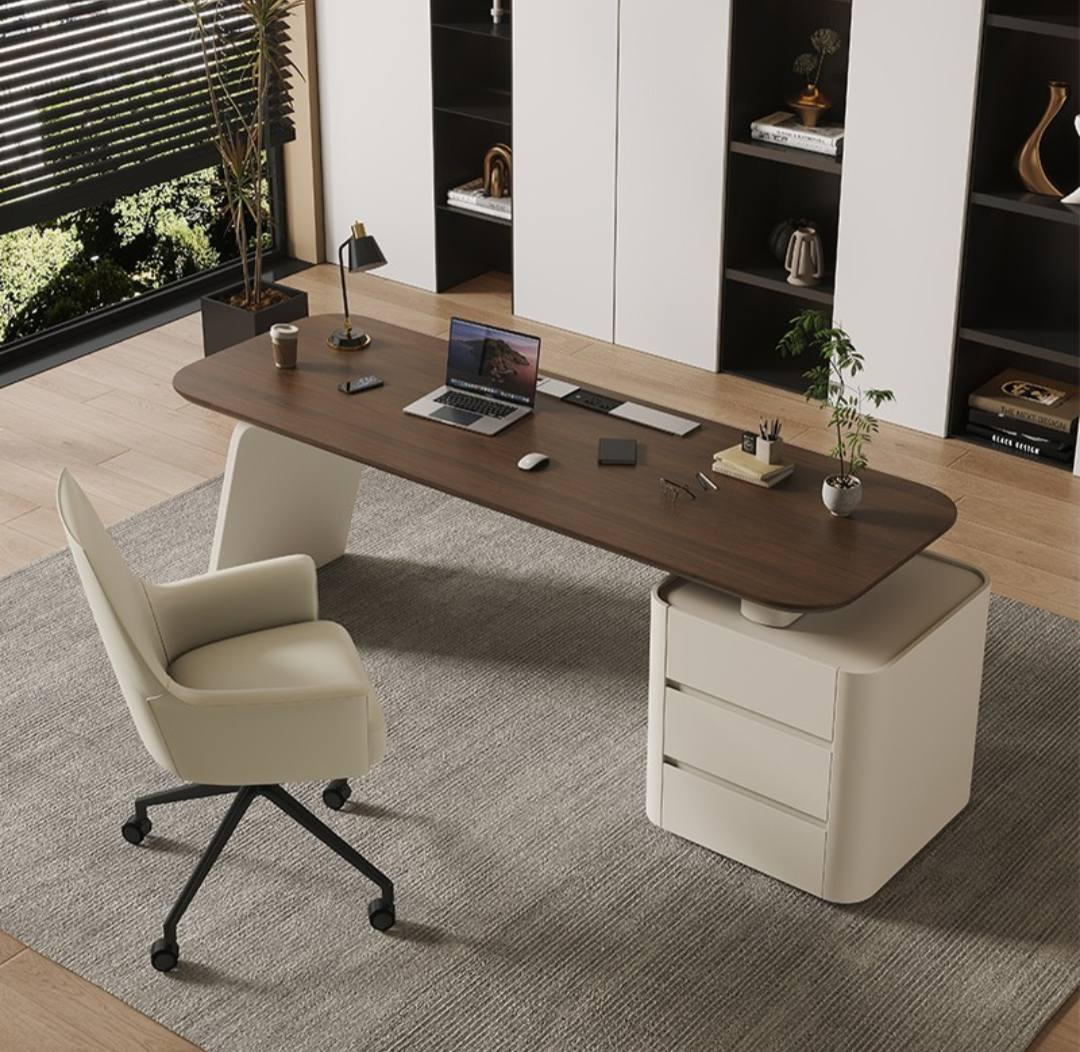 boston 2 2M Boston Solid Wood Office Desk - Image 1