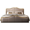 Carlyn Upholstered Leather King Size Bedframe - Image 9