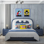 Daniel Upholstered Leather Queen Bedframe