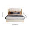 Grace Upholstered Luxury Leather King Size Bedframe - Image 13