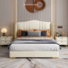 Grace Upholstered Luxury Leather King Size Bedframe