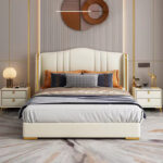 Grace Upholstered Luxury Leather King Size Bedframe