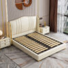 Grace Upholstered Luxury Leather King Size Bedframe - Image 4