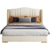 Grace Upholstered Luxury Leather King Size Bedframe - Image 12