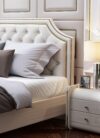 Lilydale Upholstered Luxury Leather King Size Bedframe - Image 4