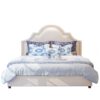 Roseanne Upholstered Luxury Velvet King Size Bedframe - Image 6