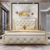 Lucid Upholstered Luxury Leather King Size Bedframe