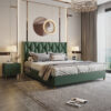 Madelyn Upholstered Luxury Leather King Size Bedframe - Image 3