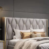 Madelyn Upholstered Luxury Leather King Size Bedframe - Image 6