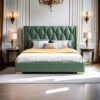 Madelyn Upholstered Luxury Leather King Size Bedframe - Image 5