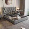 Madelyn Upholstered Luxury Leather King Size Bedframe - Image 3