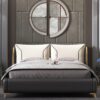 Monash Upholstered Leather King Size Bedframe - Image 2