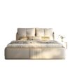 Moscow Upholstered Leather King Size Bedframe - Image 11