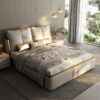 Moscow Upholstered Leather King Size Bedframe - Image 5