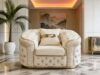 RIYADH Living Suite Upholstered Velvet Sofa Set - Image 4