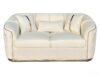 SAUDI Living Suite Upholstered Velvet Sofa Set - Cream - Image 5