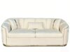 SAUDI Living Suite Upholstered Velvet Sofa Set - Cream - Image 5