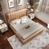 Lioness Upholstered Luxury Leather King Size Bedframe - Image 7