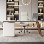 1.8M Stockholm Marble Office Desk