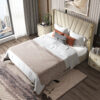 Valentin Upholstered Luxury Leather King Size Bedframe