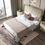 Valentin Upholstered Luxury Leather King Size Bedframe