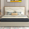 Valerian Upholstered Luxury Leather King Size Bedframe - Image 2